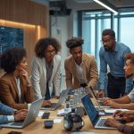 Lucid_Origin_Business_team_of_diverse_professionals_with_varyi_0